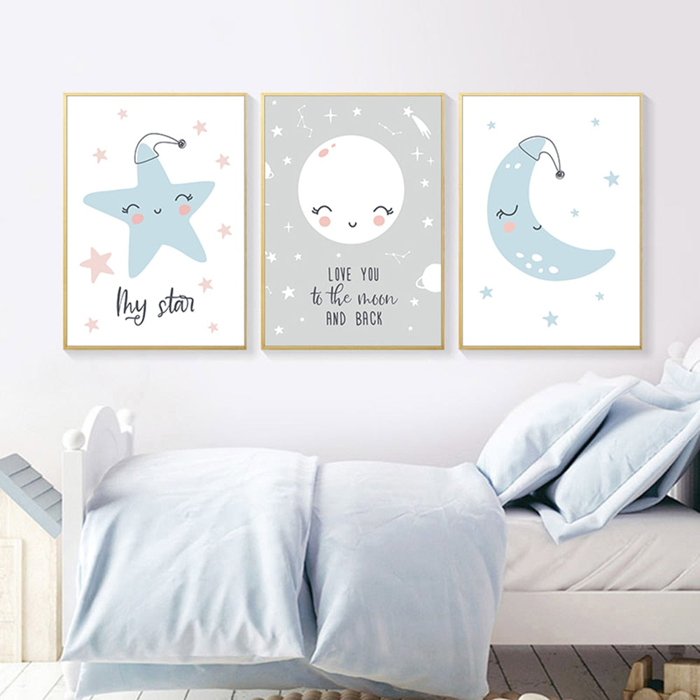 Rainbow Sweet Dream Wall Art Set - 4 Seasons Home Gadgets