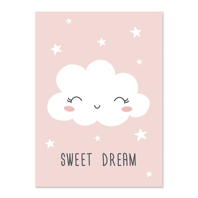 Rainbow Sweet Dream Wall Art Set - 4 Seasons Home Gadgets