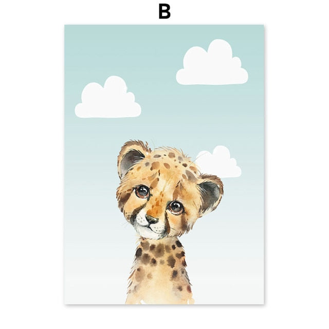 Blue Sky Safari Wall Art - 4 Seasons Home Gadgets