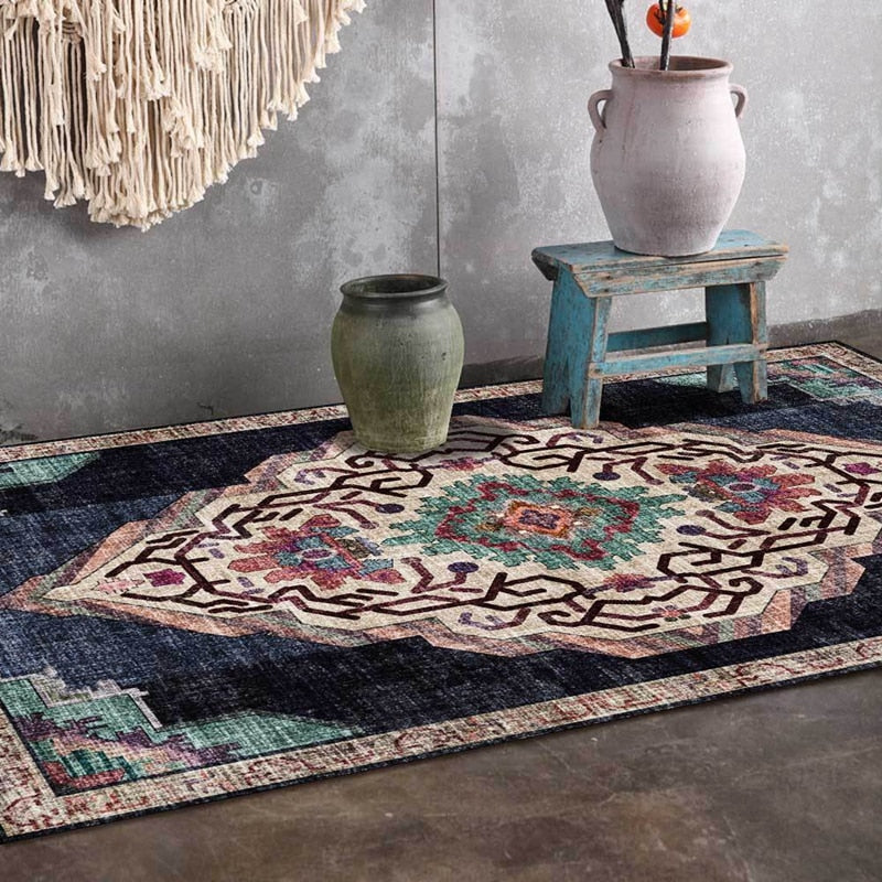 Floral Bohemian Rug - 4 Seasons Home Gadgets