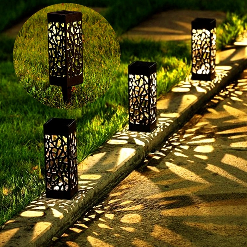 Black Solar LED Pathway Lights - 4 Seasons Home Gadgets