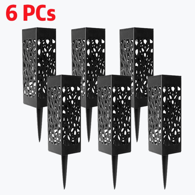 Black Solar LED Pathway Lights - 4 Seasons Home Gadgets