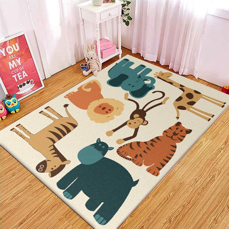 Cream Safari Animal Rug - 4 Seasons Home Gadgets