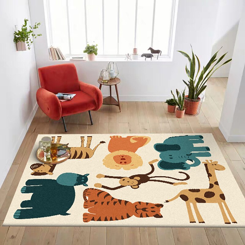 Cream Safari Animal Rug - 4 Seasons Home Gadgets