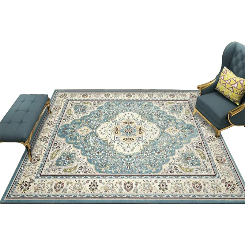 Oriental Blue Area Rug - 4 Seasons Home Gadgets