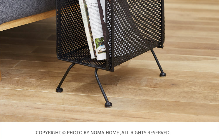 Metal End Table with Magazine Storage - 4 Seasons Home Gadgets