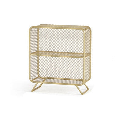 Gold Mesh Storage Rack - 4 Seasons Home Gadgets