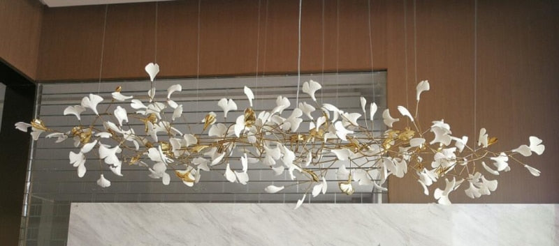 Copper Floral Flakes Chandelier - 4 Seasons Home Gadgets