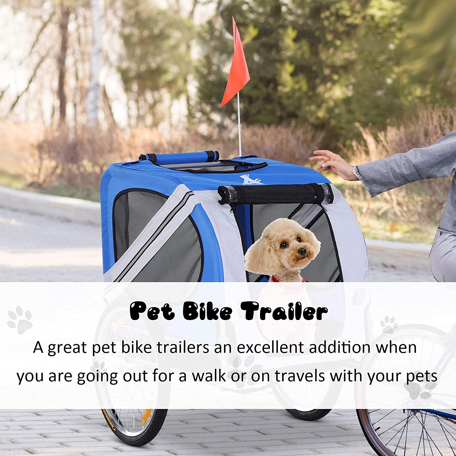 Bike Trailer Cargo Cart for Dog - 4 Seasons Home Gadgets