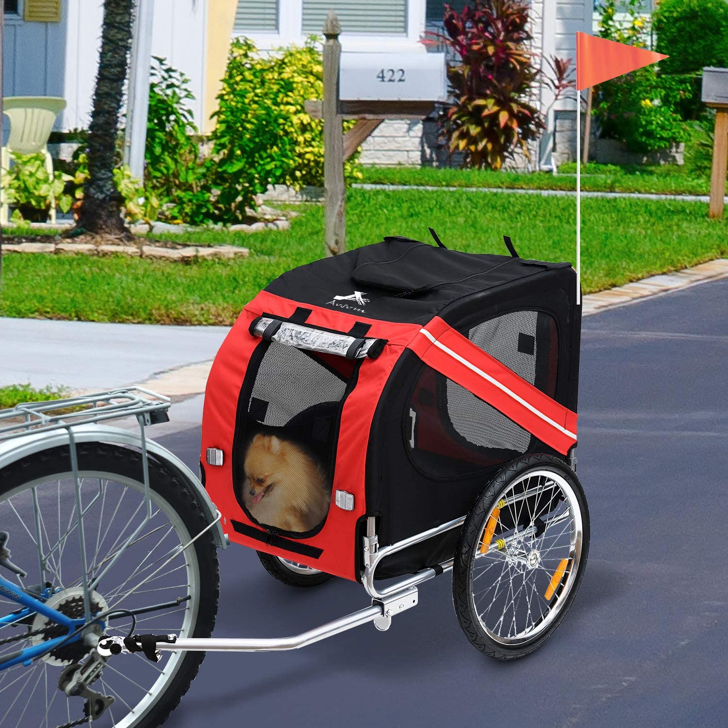 Bike Trailer Cargo Cart for Dog - 4 Seasons Home Gadgets