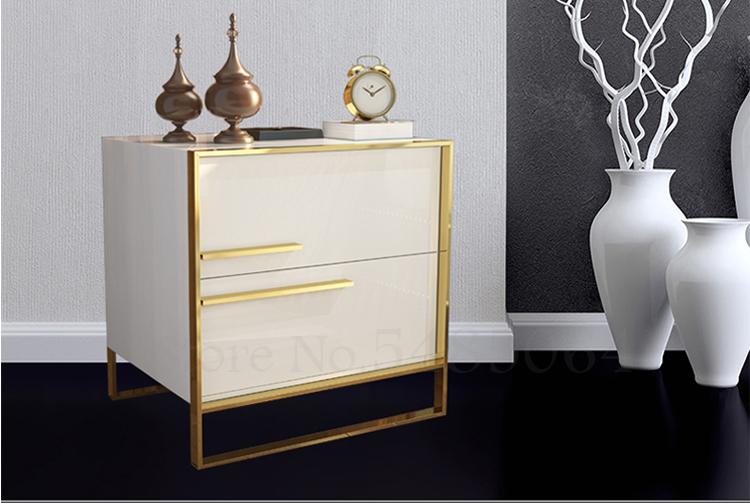 Gold Brass Nightstand Drawer - 4 Seasons Home Gadgets