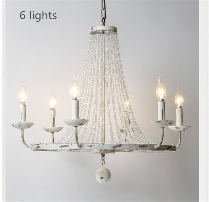 Vintage Beaded Candle Chandelier - 4 Seasons Home Gadgets