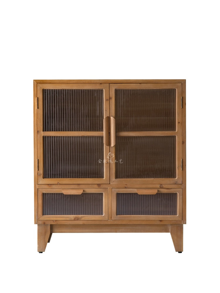 Solid Pine Wood Chest Cabinet - 4 Seasons Home Gadgets