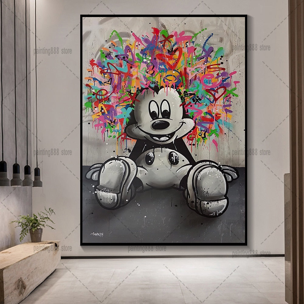 Mickey Mouse Graffiti In Gallery - 4 Seasons Home Gadgets