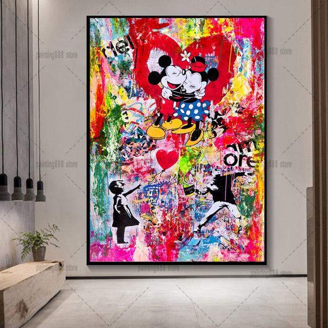 Mickey Mouse Graffiti In Gallery - 4 Seasons Home Gadgets