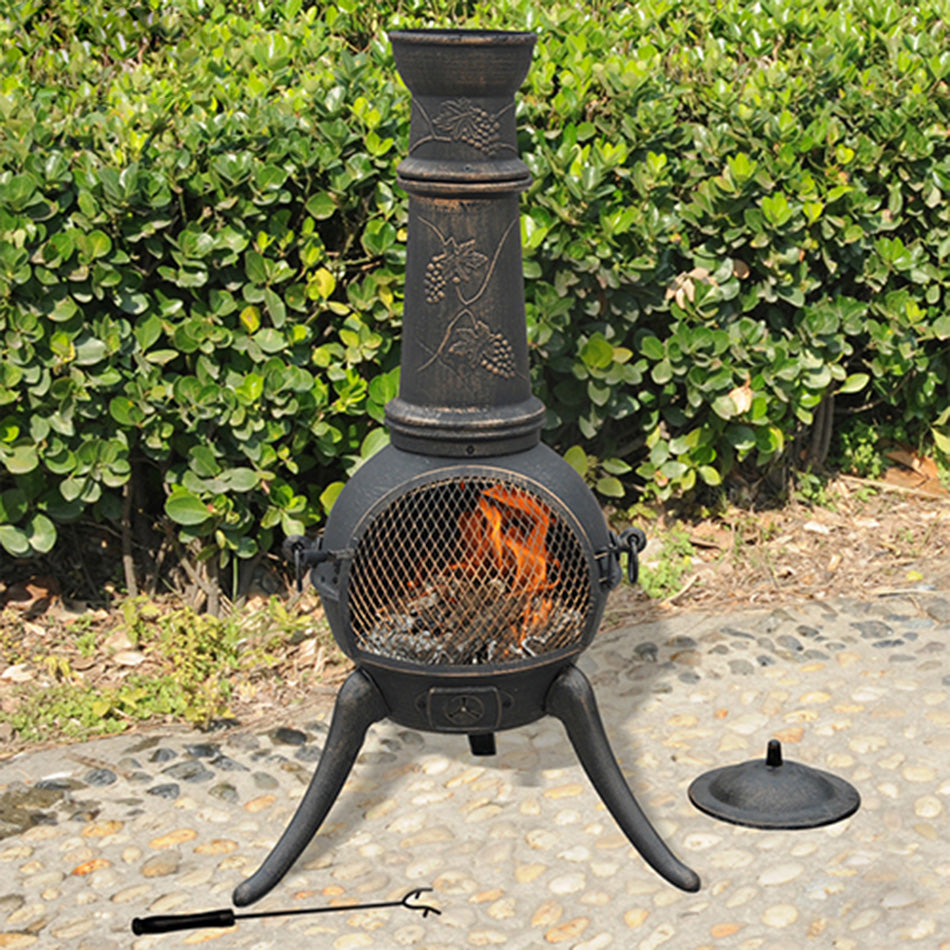 Copper Iron Fireplace - 4 Seasons Home Gadgets