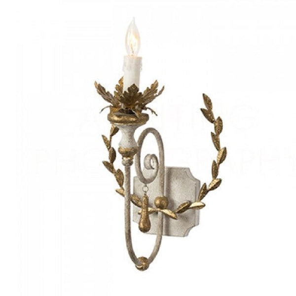 Gold Leaf Candle Wall Light - 4 Seasons Home Gadgets