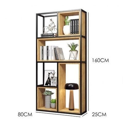 Iron Etagere Bookcase Partition Shelf - 4 Seasons Home Gadgets