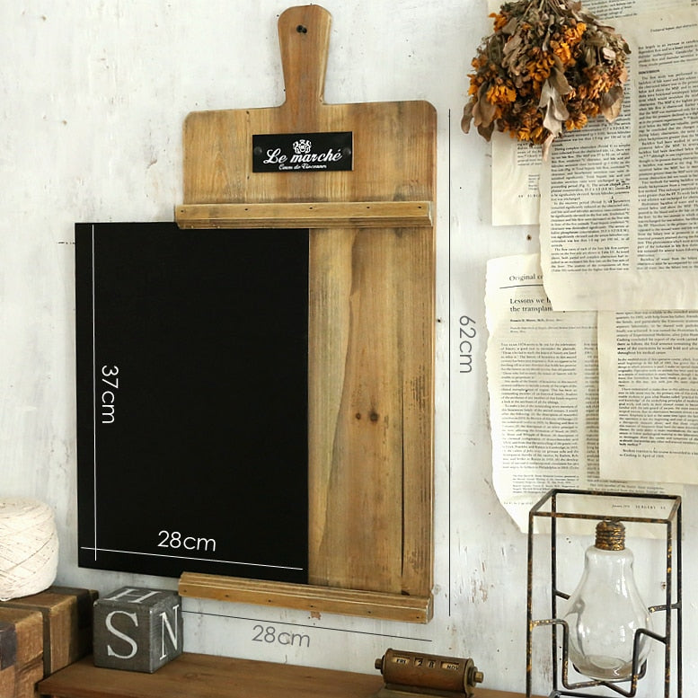 Wooden Chalkboard Notice Board Stand - 4 Seasons Home Gadgets