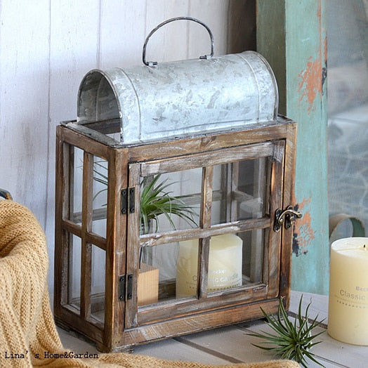 Rustic Cage Candle Lantern - 4 Seasons Home Gadgets