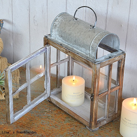 Rustic Cage Candle Lantern - 4 Seasons Home Gadgets