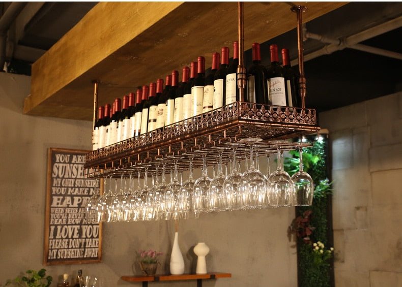 Hanging Wine Rack - 4 Seasons Home Gadgets