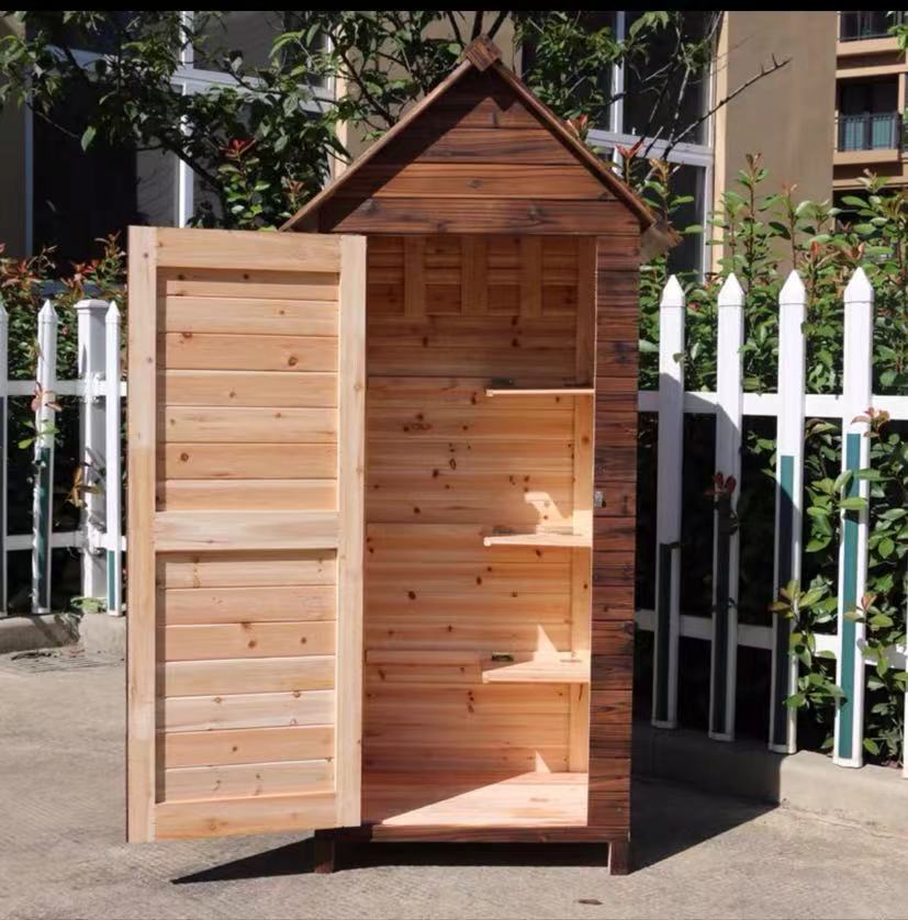 Garden Solid Wood Tool Shed - 4 Seasons Home Gadgets