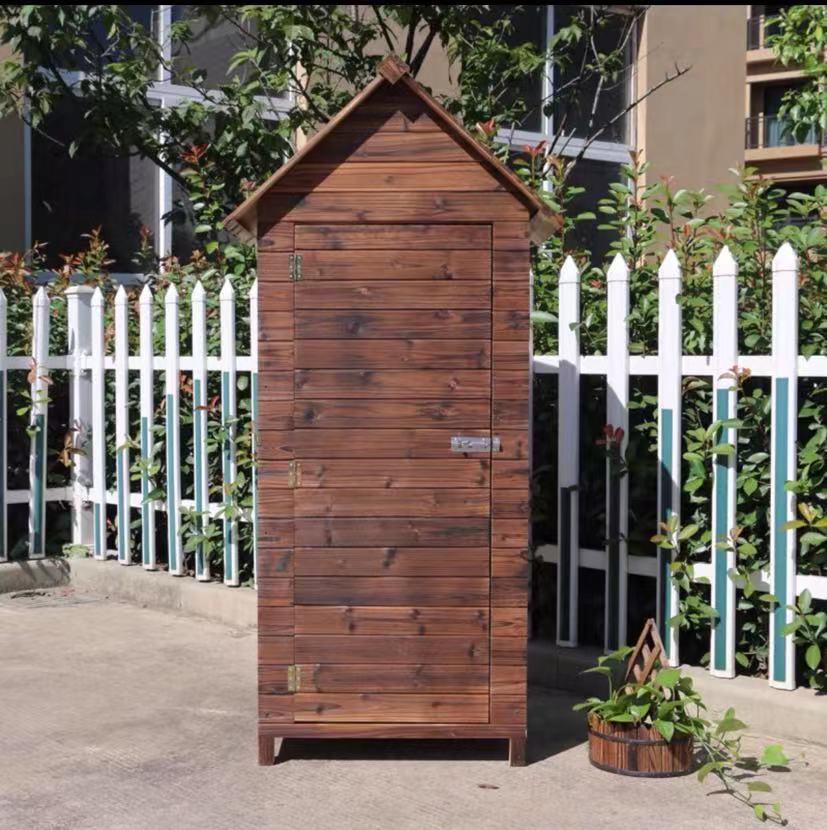 Garden Solid Wood Tool Shed - 4 Seasons Home Gadgets