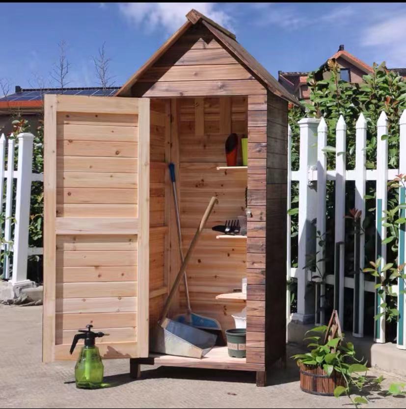 Garden Solid Wood Tool Shed - 4 Seasons Home Gadgets